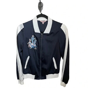 Juicy Couture Satin Cactus Bomber Jacket Y2K Size XS